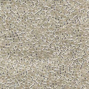 11/0 – Miyuki Delica – Silver Lined Crystal – DB041 - 100g Wholesale Bag