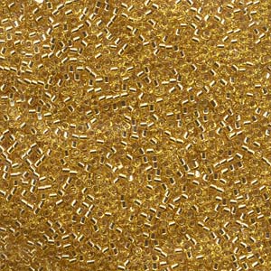 15/0 - Miyuki Delica 7g Tube - Silver Lined Gold - DBS0042
