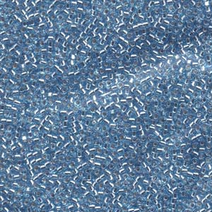 15/0 - Miyuki Delica - 5g Bag - Silver Lined Aqua - DBS0044