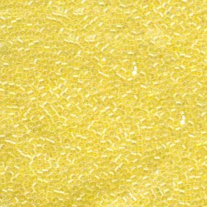 11/0 – Miyuki Delica - 5g Bag - Lined Pale Yellow AB – DB053