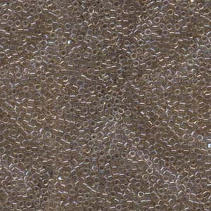 11/0 – Miyuki Delica - 5g Bag  – Taupe Lined Crystal AB – DB064