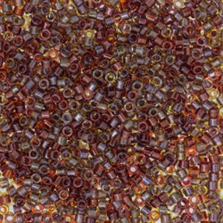 11/0 – Miyuki Delica  – 5g Bag - Sparkling Lined Cranberry Harvest Mix – DB0990