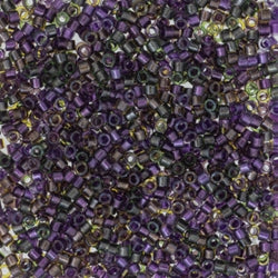 11/0 – Miyuki Delica  – 5g Bag - Sparkling Lined Violet Dusk Mix – DB0991