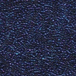 11/0 – Miyuki Delica Duracoat - 5g Bag – Metallic Purple Gold Iris – DB1005