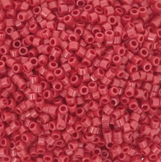 11/0 – Miyuki Delica - 5g Bag - Opaque Dark Red – DB1140