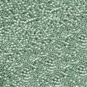 11/0 – Miyuki Delica - 5g Bag  – Galvanised Semi Matte Dark Mint – DB1182
