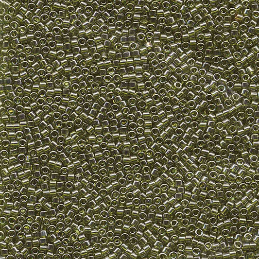 11/0 – Miyuki Delica - 5g Bag - Transparent Olive Luster – DB1227