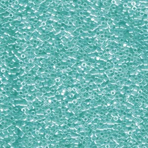 11/0 – Miyuki Delica - 5g Bag – Transparent Caribbean Teal Luster – DB1228