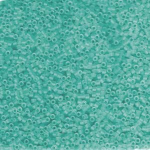 11/0 – Miyuki Delica - 5g Bag – Matte Transparent Caribbean Teal – DB1268