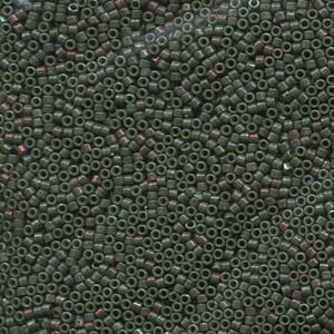 11/0 – Miyuki Delica - 5g Bag – Opaque Dark Olive Luster – DB131