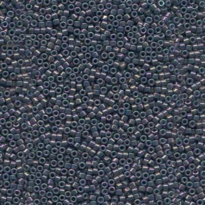 11/0 – Miyuki Delica - 5g Bag – Opaque Purple Grey Rainbow Luster – DB134