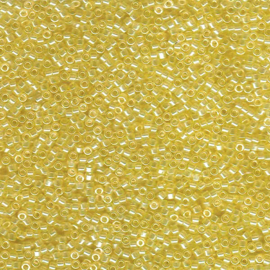 11/0 – Miyuki Delica - 5g Bag - Transparent Pale Yellow Luster – DB1471 (Discontinued by Miyuki)
