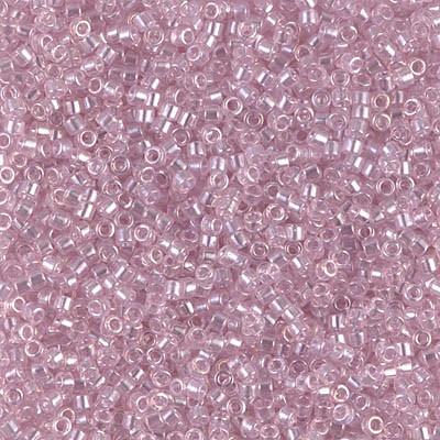 11/0 – Miyuki Delica - 5g Bag - Transparent Pale Rose Luster – DB1472
