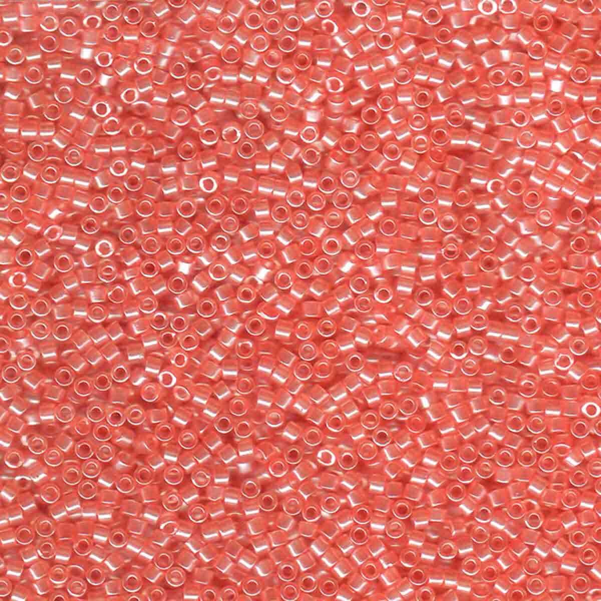 11/0 – Miyuki Delica - 5g Bag - Transparent Salmon Luster – DB1481