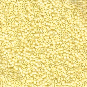 11/0 – Miyuki Delica - 5g Bag – Matte Opaque Pale Yellow – DB1511