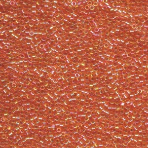 11/0 – Miyuki Delica - 5g Bag – Transparent Tangerine AB – DB151