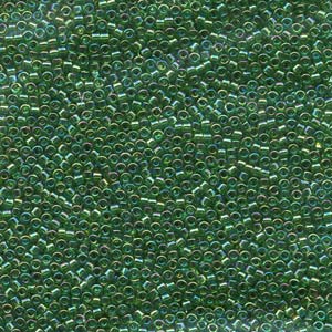 11/0 – Miyuki Delica - 5g Bag – Transparent Green AB – DB152