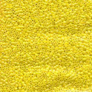 10/0 - Miyuki Delica - 5g Bag - Opaque Yellow AB - DBM0160