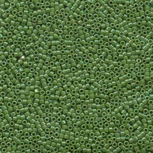 11/0 – Miyuki Delica - 5g Bag– Opaque Green AB – DB163