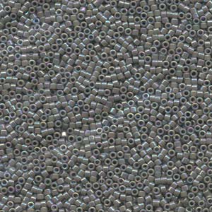 11/0 – Miyuki Delica - 5g Bag – Opaque Grey AB – DB168