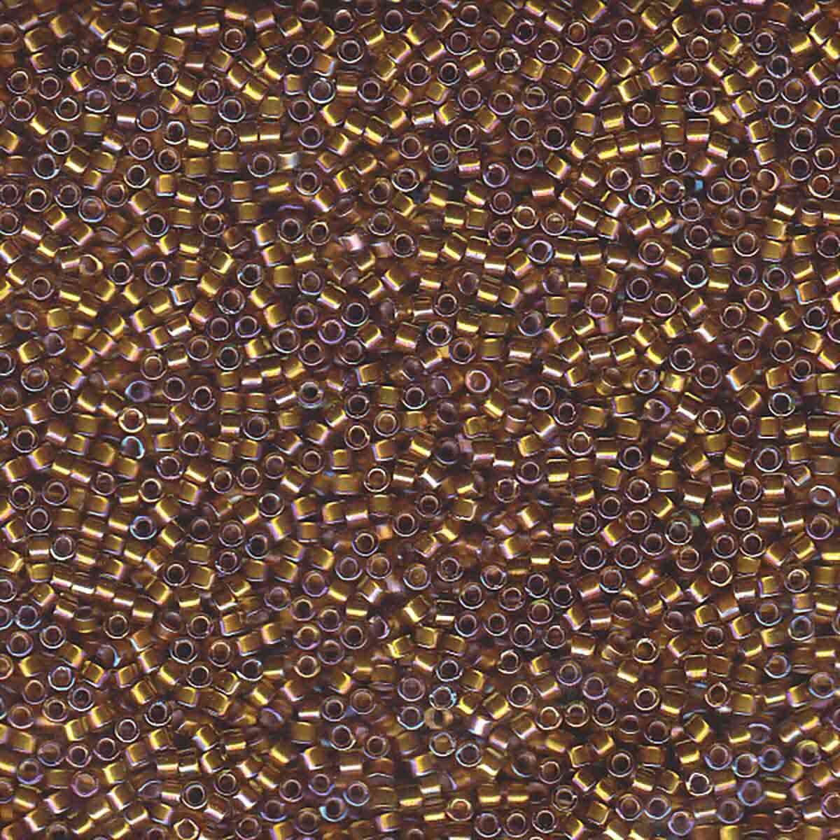 11/0 – Miyuki Delica - 5g Bag - Silver Lined Glazed Dark Saffron AB – DB1691