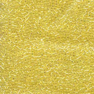 11/0 – Miyuki Delica - 5g Bag – Transparent Yellow AB – DB171