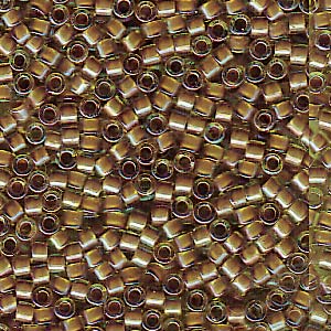 11/0 – Miyuki Delica - 5g – Cocoa Lined Chartreuse AB – DB1738