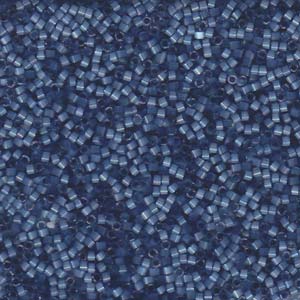 11/0 – Miyuki Delica - 5g Bag – Dyed Dusk Blue Silk Satin – DB1811