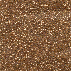 15/0 - Miyuki Delica - 5g Bag - Silver Lined Light Bronze - DBS0181