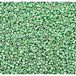 11/0 – Miyuki Delica - 5g – Duracoat Galvanized Matte Dark Mint Green – DB1844F