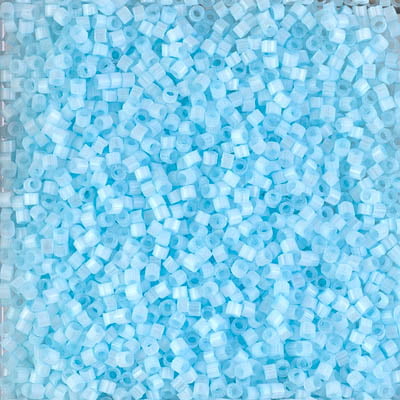 11/0 – Miyuki Delica - 5g Bag – Silk Inside Dyed Frozen Blue – DB1859