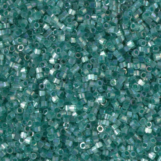11/0 – Miyuki Delica - 5g Bag - Silk Inside Dyed Emerald AB – DB1870