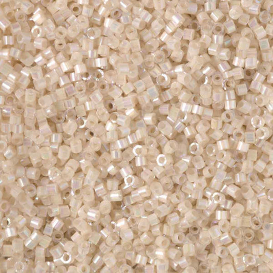 11/0 – Miyuki Delica - 5g Bag - Silk Inside Dyed Pale Apricot AB – DB1874