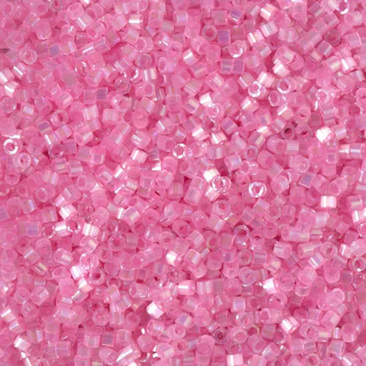11/0 – Miyuki Delica - 5g Bag - Silk Inside Dyed Light Carnation AB – DB1875