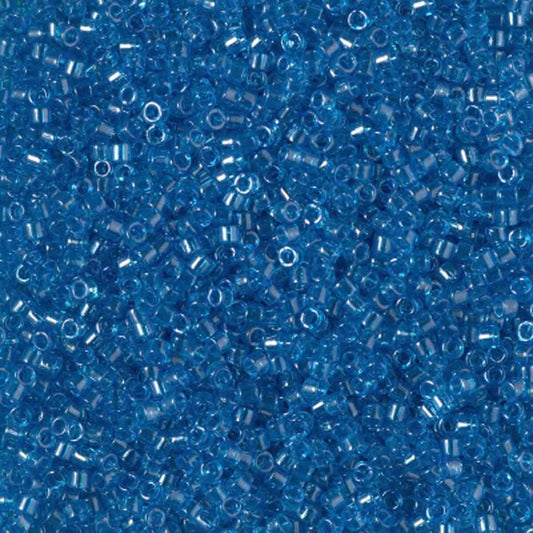 11/0 – Miyuki Delica - 5g Bag - Transparent Capri Blue Luster – DB1895