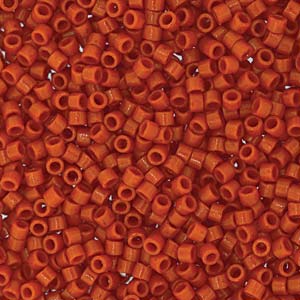 11/0 – Miyuki Delica - 5g Bag – Duracoat Opaque Persimmon – DB2108