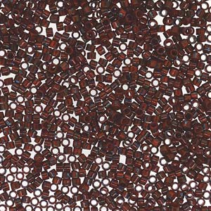 11/0 – Miyuki Delica - 5g Bag – Picasso Opaque Red Garnet Matte – DB2263