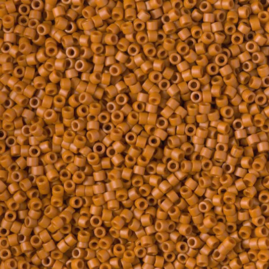 11/0 – Miyuki Delica - 5g Bag - Frost Opaque Glazed Burnt Orange – DB2287
