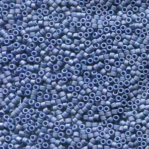 11/0 – Miyuki Delica - 5g Bag – Frost Opaque Glazed Rainbow Navy Blue – DB2319