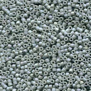 11/0 – Miyuki Delica - 5g Bag – Glazed Opaque Glaze Rainbow Cadet Grey – DB2320