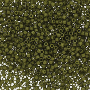 11/0 – Miyuki Delica - 5g Bag - Duracoat Opaque Army Green – DB2357