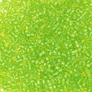 11/0 – Miyuki Delica - 5g Bag – Fancy Lined Celery – DB2376