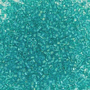 11/0 – Miyuki Delica - 5g Bag – Fancy Lined Teal Green – DB2380
