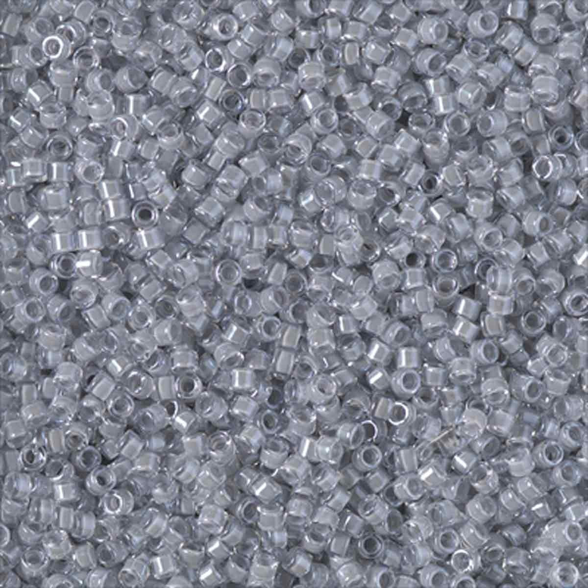 11/0 – Miyuki Delica - 5g Bag - Fancy Lined Pearl Gray AB – DB2392