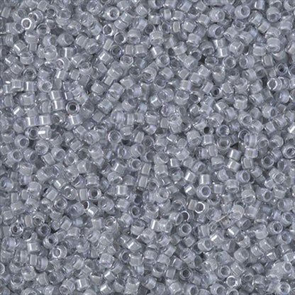 11/0 – Miyuki Delica - 5g Bag - Fancy Lined Pearl Gray AB – DB2392