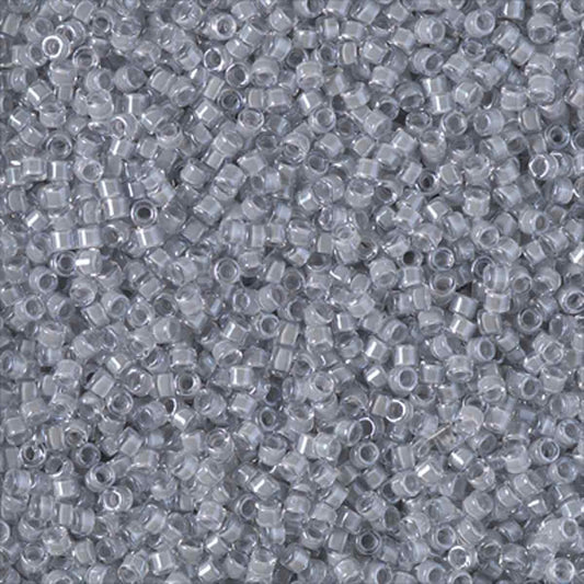 11/0 – Miyuki Delica - 5g Bag - Fancy Lined Pearl Gray AB – DB2392