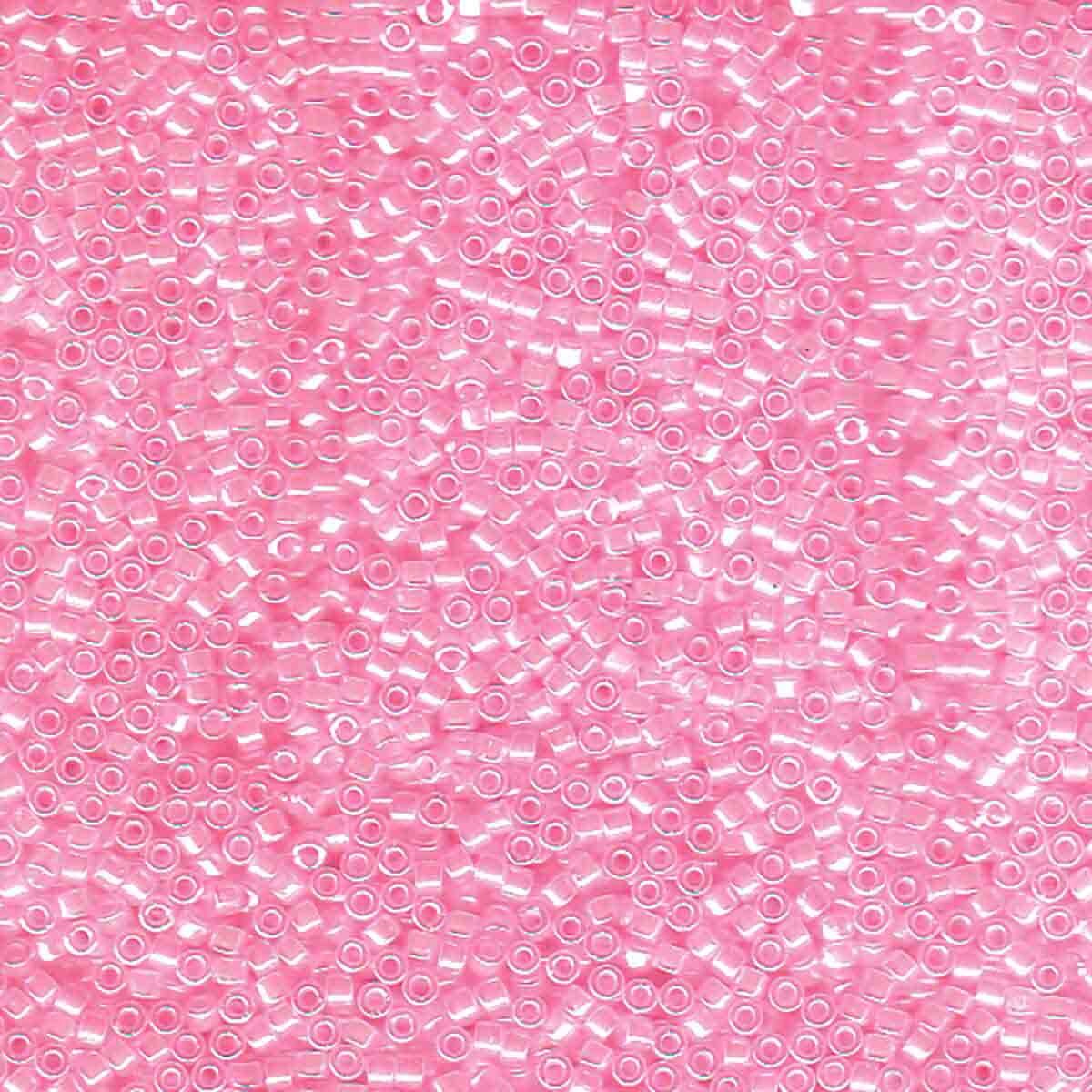 11/0 – Miyuki Delica - 5g Bag - Lined Crystal Medium Pink – DB245
