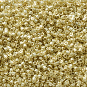 11/0 – Miyuki Delica – Duracoat Galvanized Yellow Gold – DB2502 - 50g Wholesale Bag