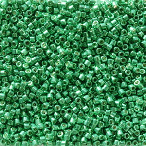 11/0 – Miyuki Delica - 5g Bag –  Duracoat Galvanised Dark Mint Green – DB2505