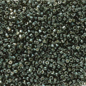 11/0 – Miyuki Delica - 5g Bag –  Duracoat Galvanised Black Moss – DB2507